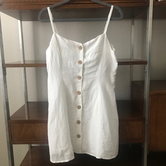 Urban Outfitters Dresses & Skirts - NWT Urban Outfitters White Linen Button Dress M
